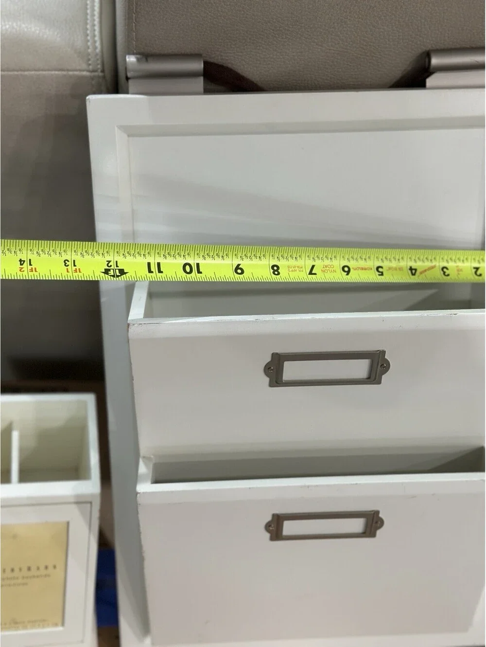 Pottery Barn Wood Letter Bin And Pop Photo Book End